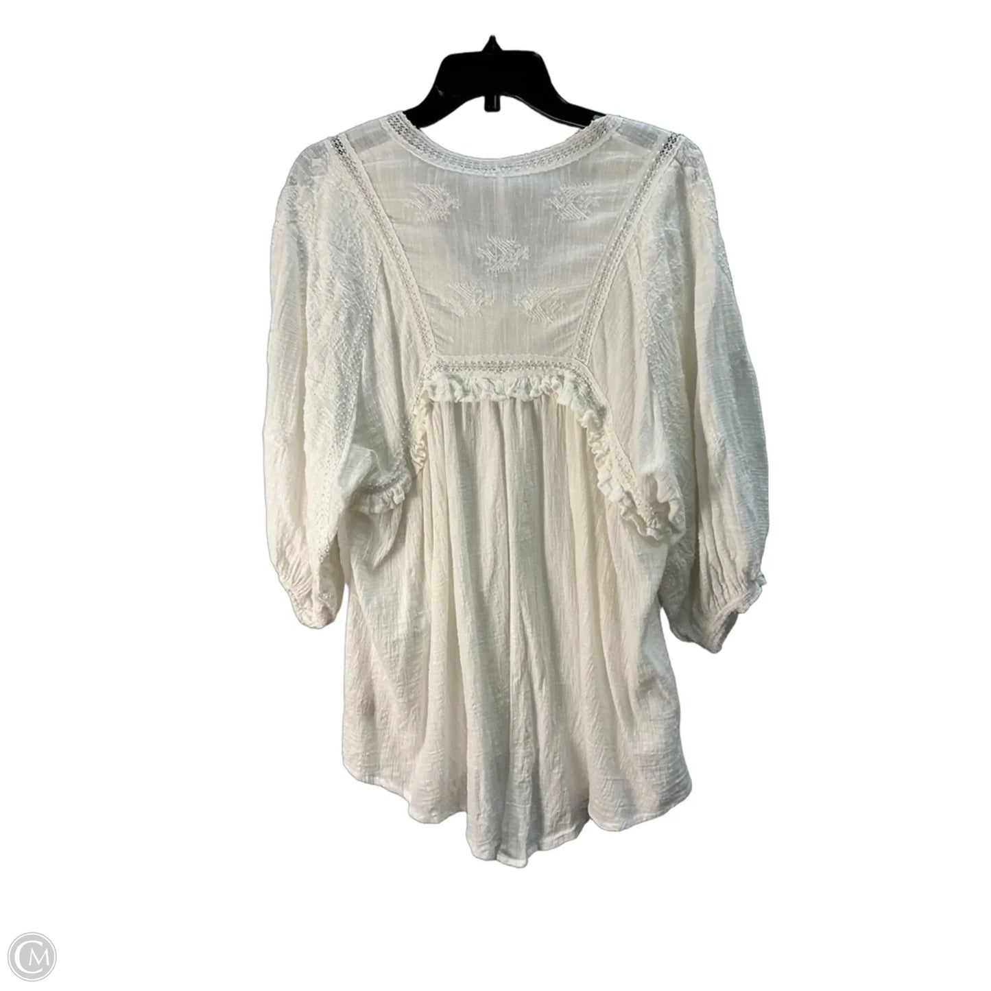 Top Long Sleeve By Free People In White, Size: Xs