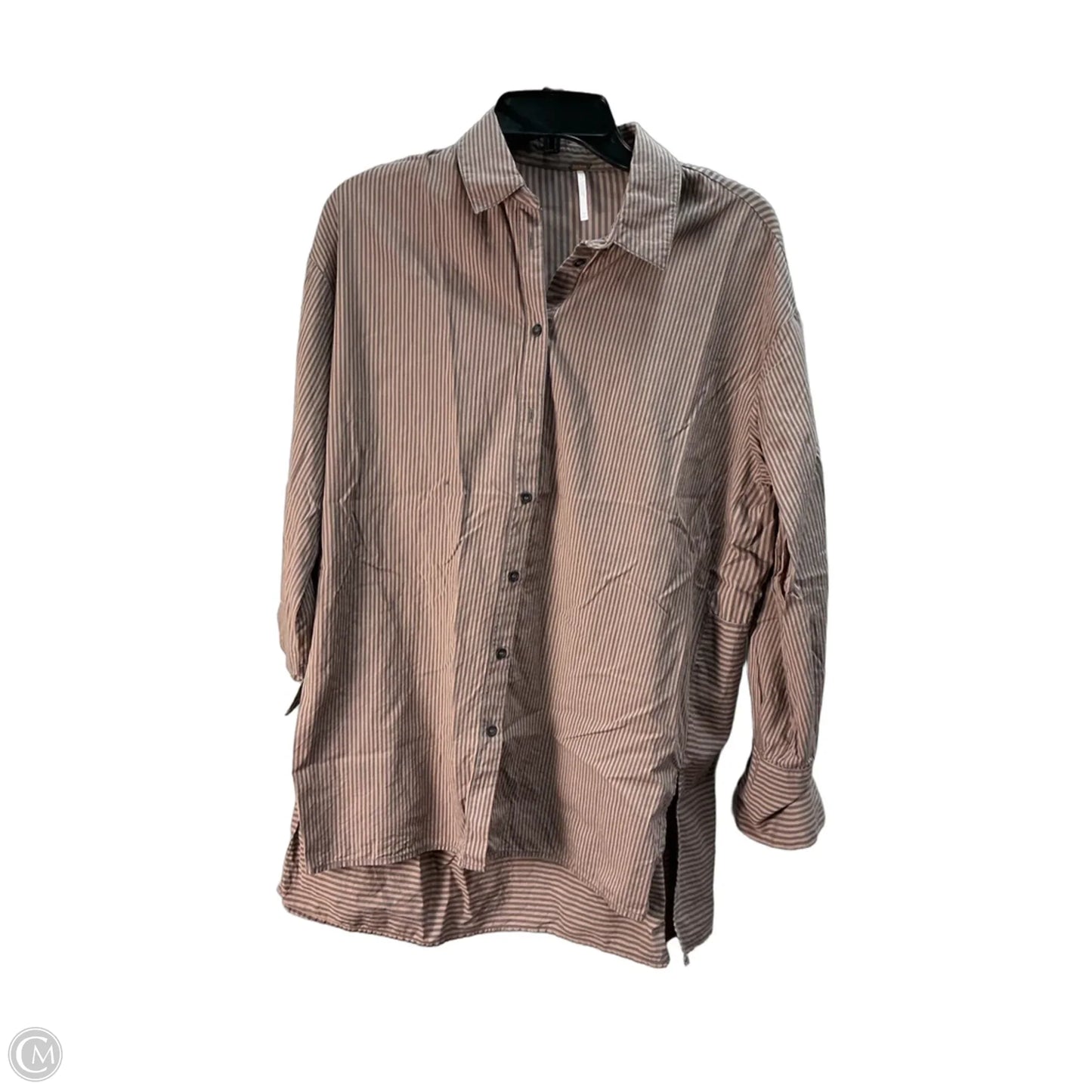 Top Long Sleeve By Free People In Striped Pattern, Size: Xs