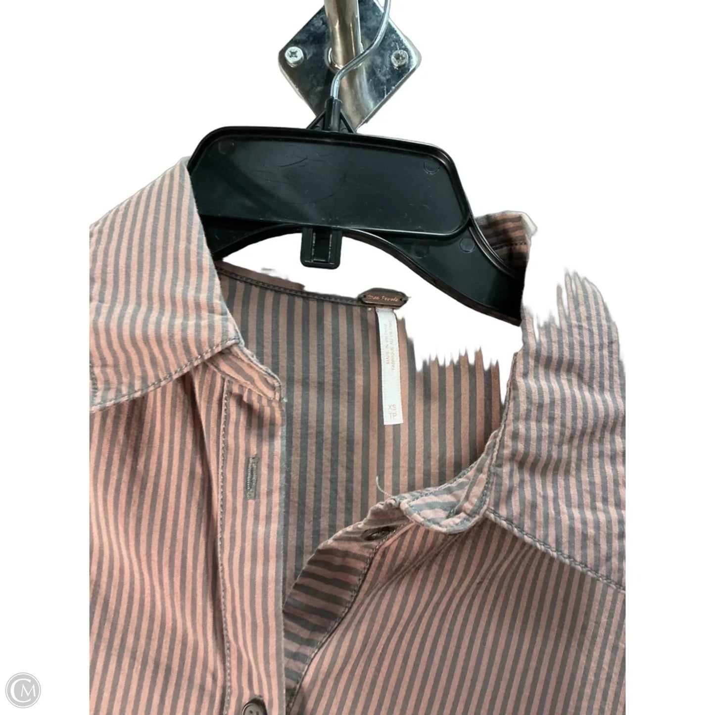 Top Long Sleeve By Free People In Striped Pattern, Size: Xs