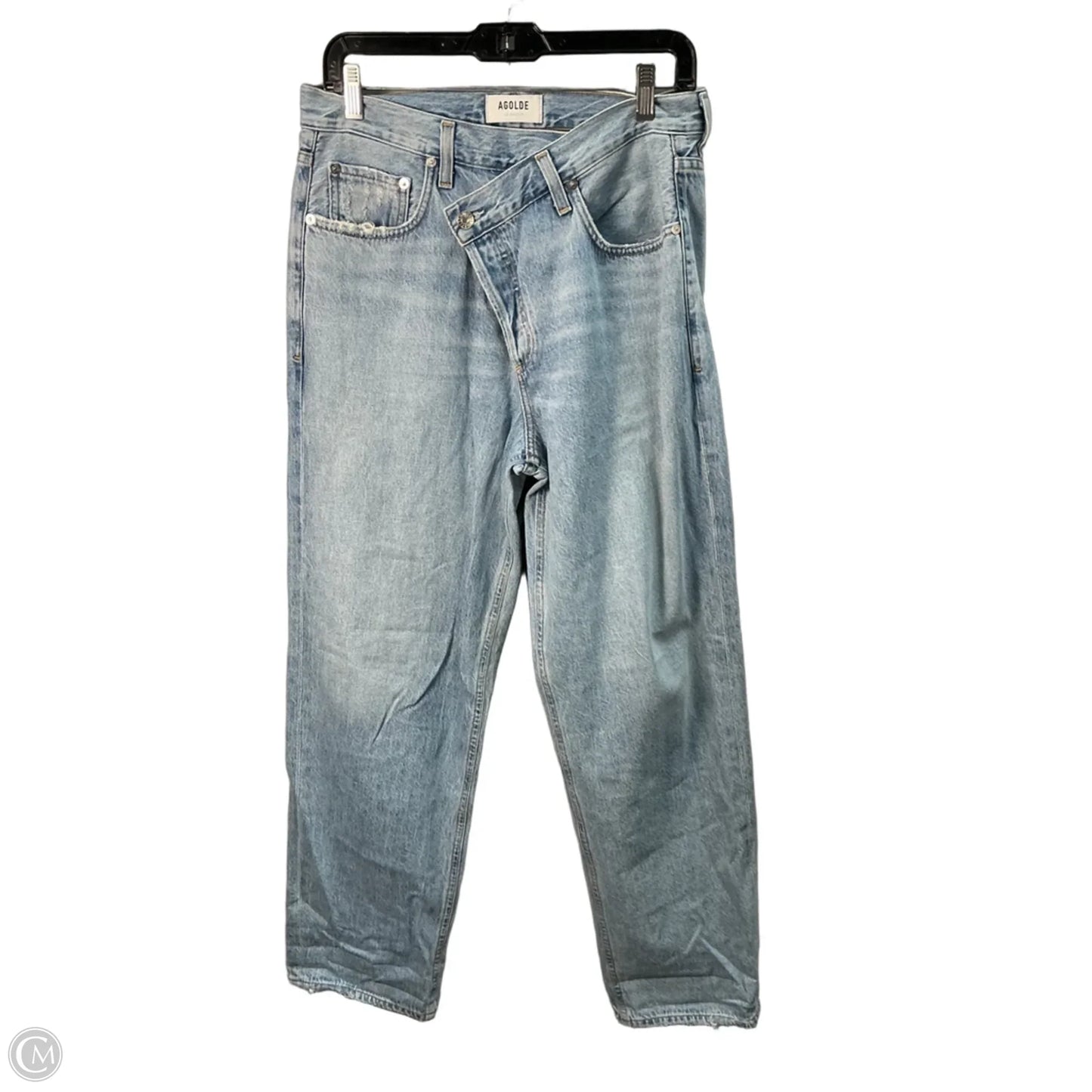 Jeans Wide Leg By Agolde In Blue Denim, Size: 6