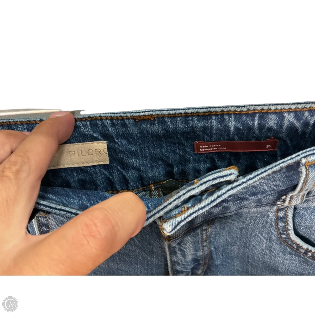 Jeans Flared By Pilcro In Blue Denim, Size: 2