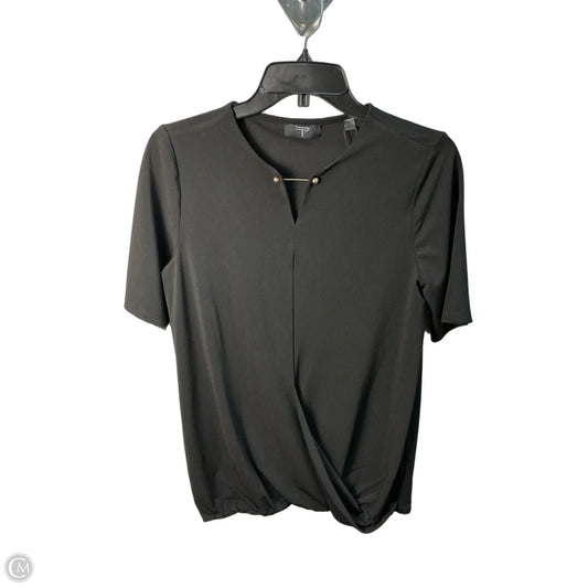 Top Short Sleeve By Tahari In Black, Size: S