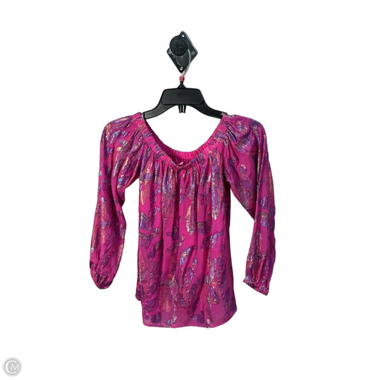 Top Long Sleeve Designer By Lilly Pulitzer In Pink, Size: Xs