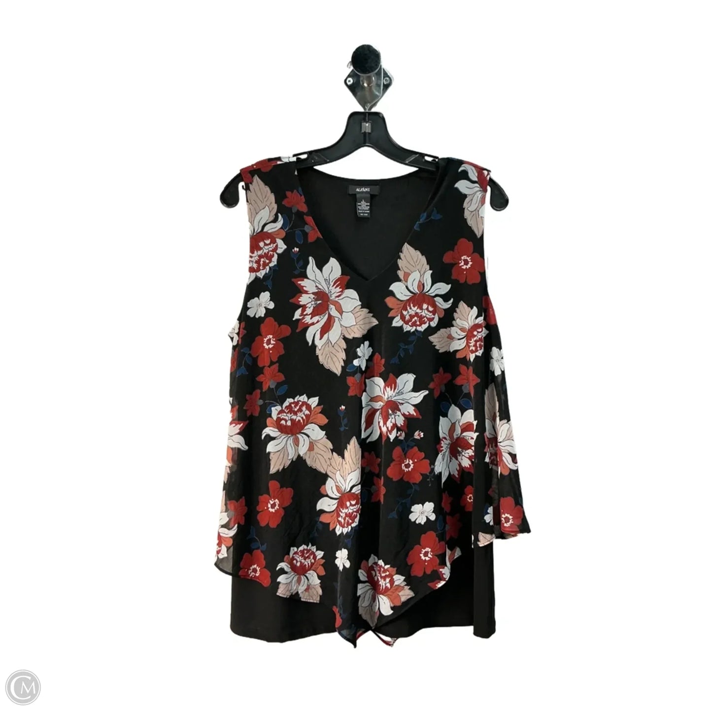 Top Sleeveless By Alfani In Black, Size: L