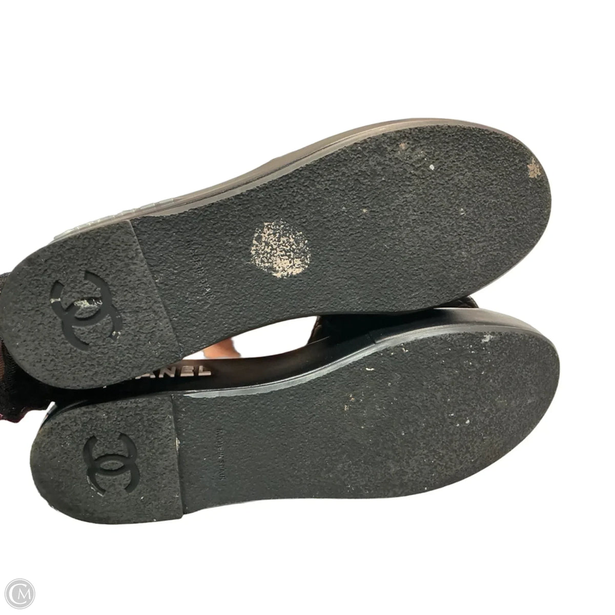 Sandals Luxury Designer By Chanel In Black, Size: 9