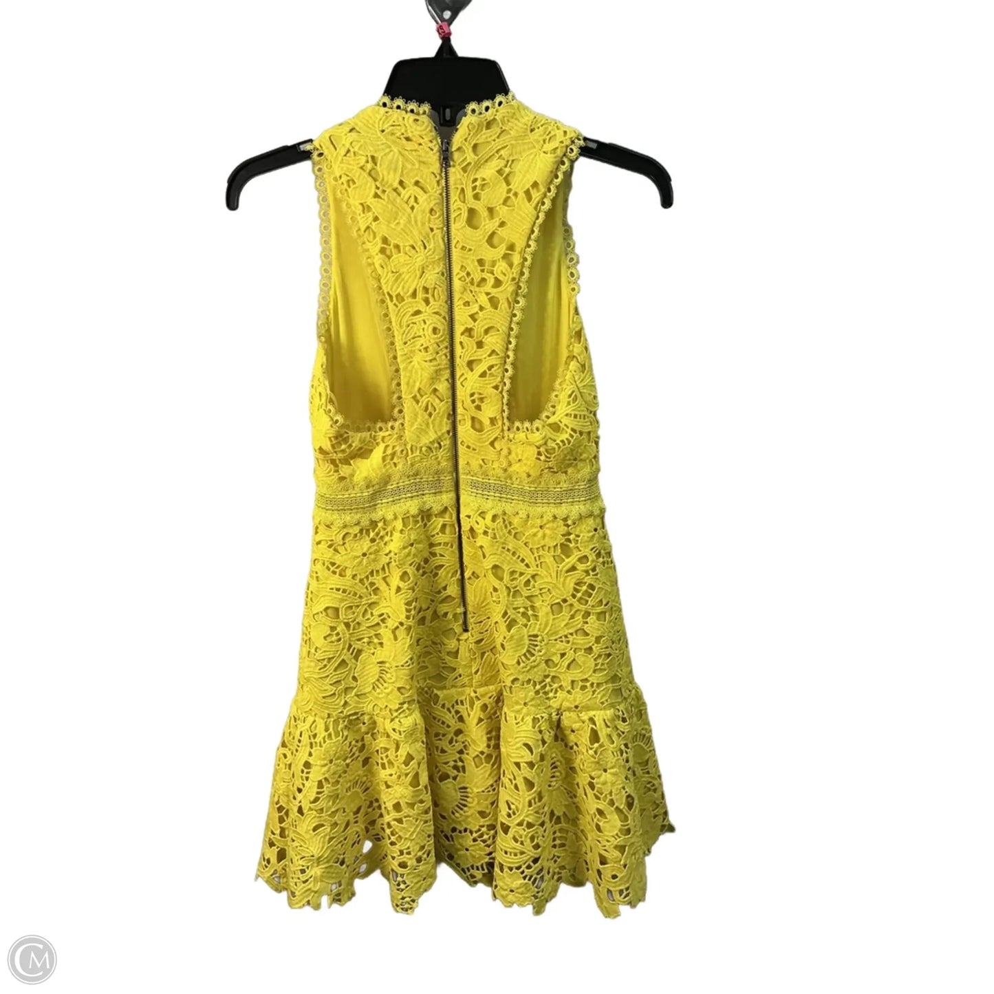 Dress Designer By Alice + Olivia In Yellow, Size: Xs