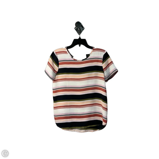 Top Short Sleeve By Ann Taylor In Multi-colored, Size: S