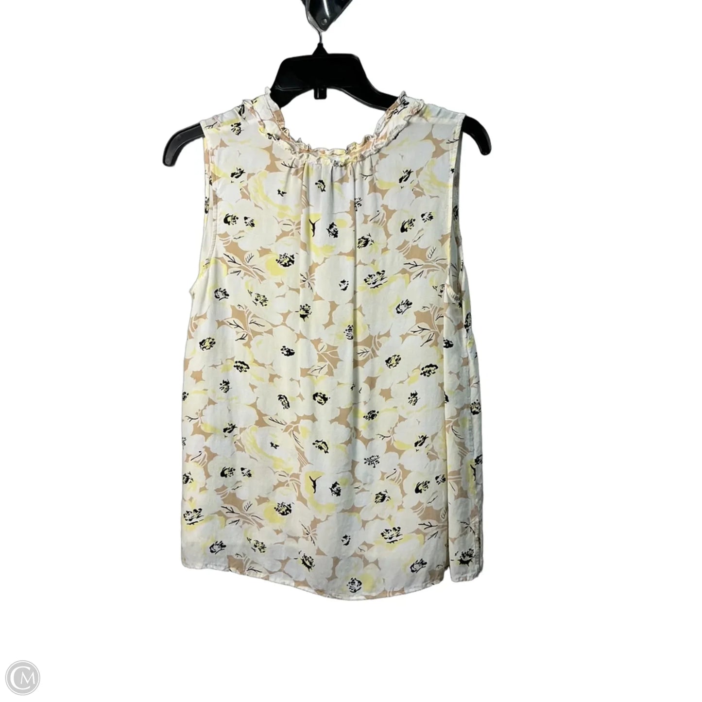 Top Sleeveless By Talbots In Yellow, Size: M