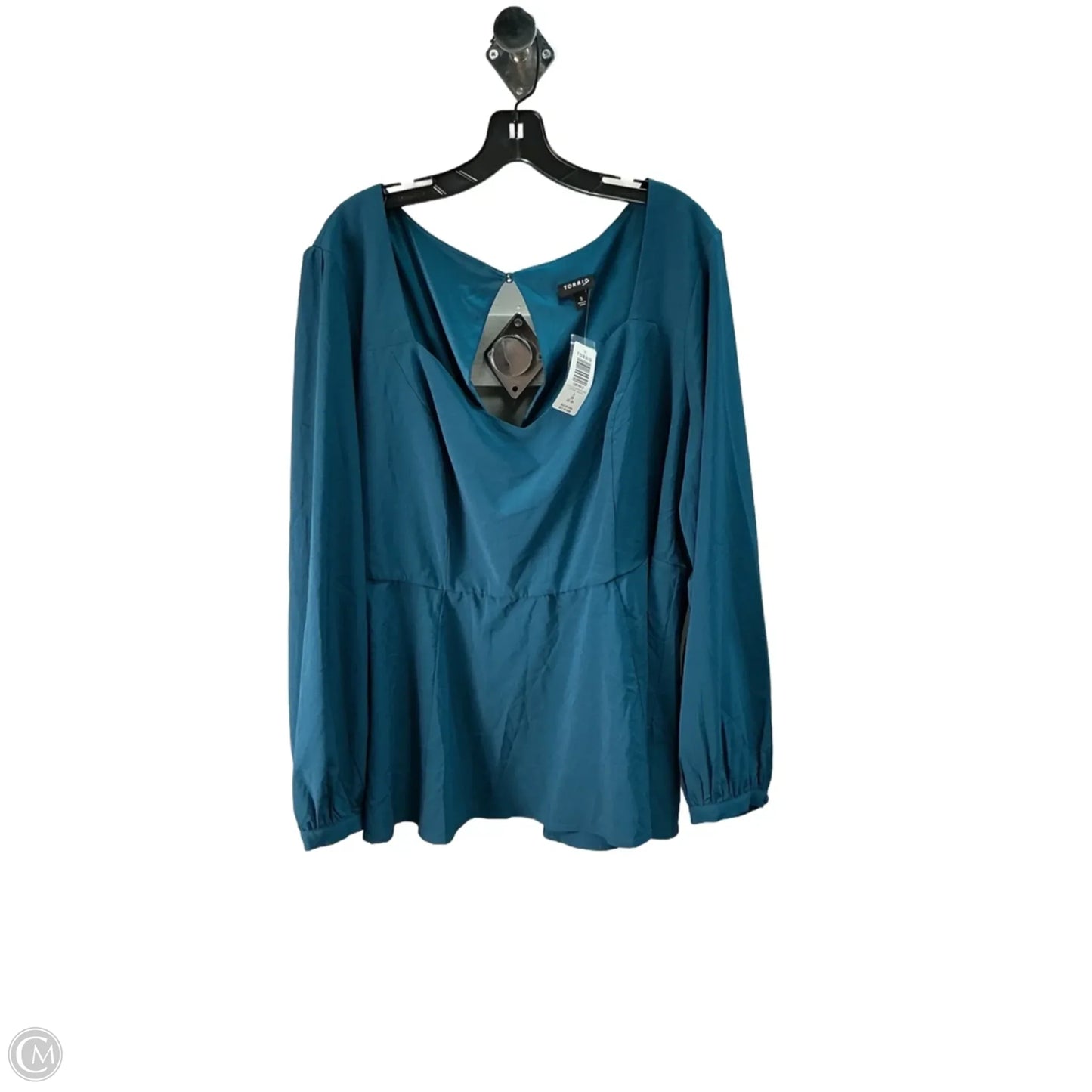 Top Long Sleeve By Torrid In Blue, Size: 22