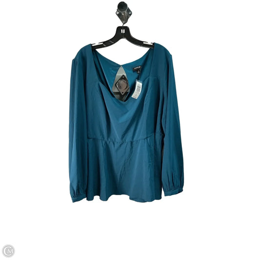Top Long Sleeve By Torrid In Blue, Size: 22