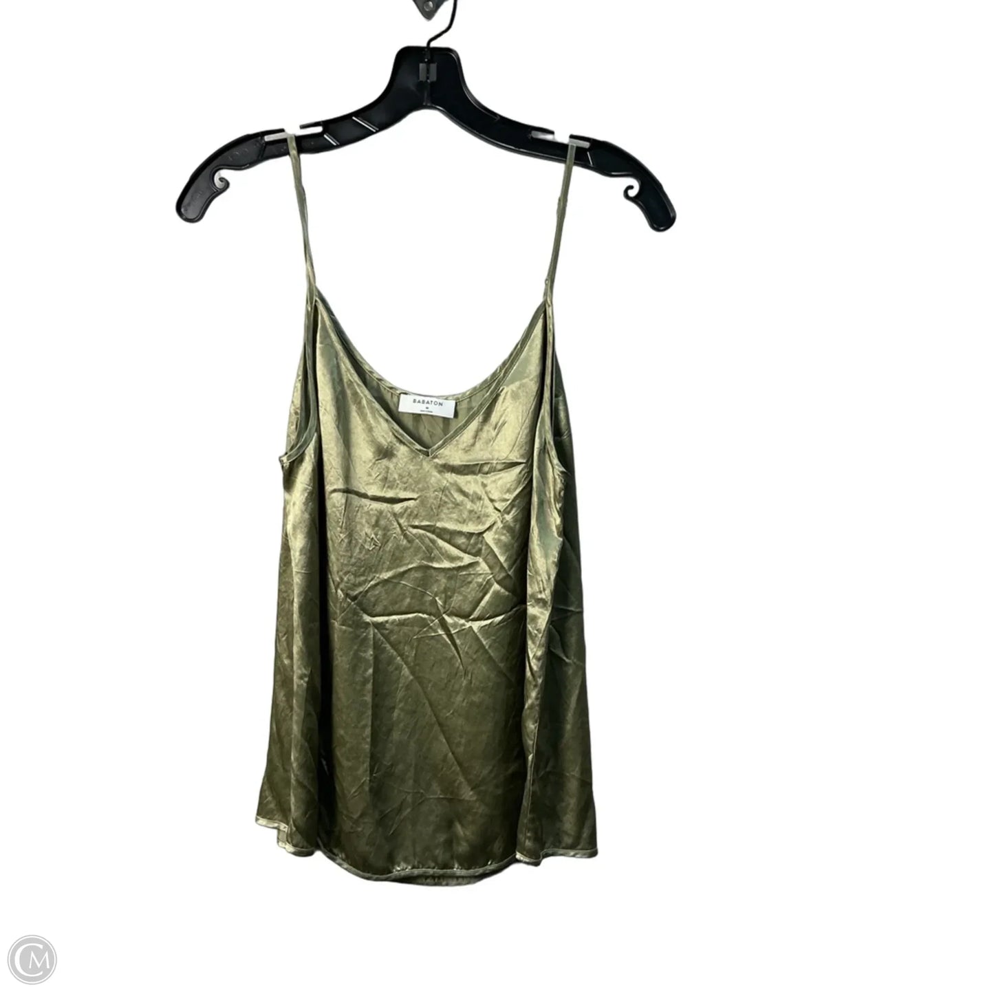 Top Sleeveless By Babaton In Green, Size: M