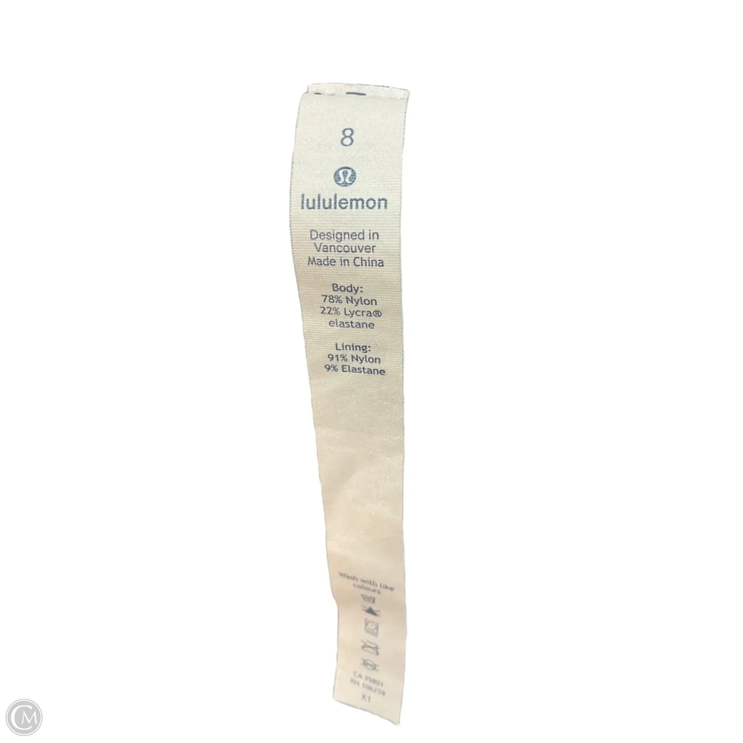 Athletic Top Long Sleeve Collar By Lululemon In Grey, Size: 8