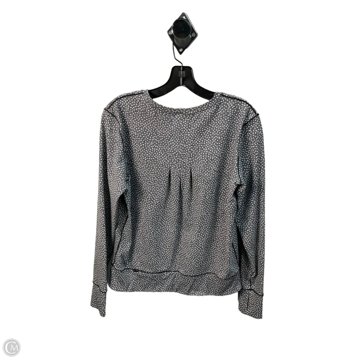 Athletic Top Long Sleeve Collar By Lululemon In Grey, Size: 8