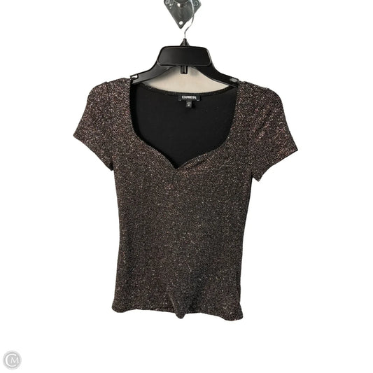 Top Short Sleeve By Express In Multi-colored, Size: Xs