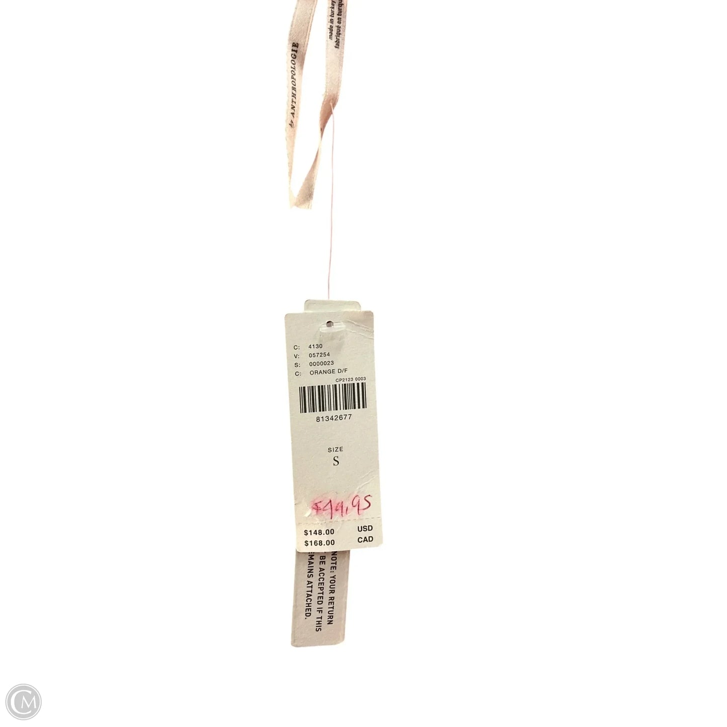 Dress Casual Maxi By Anthropologie In Orange, Size: S