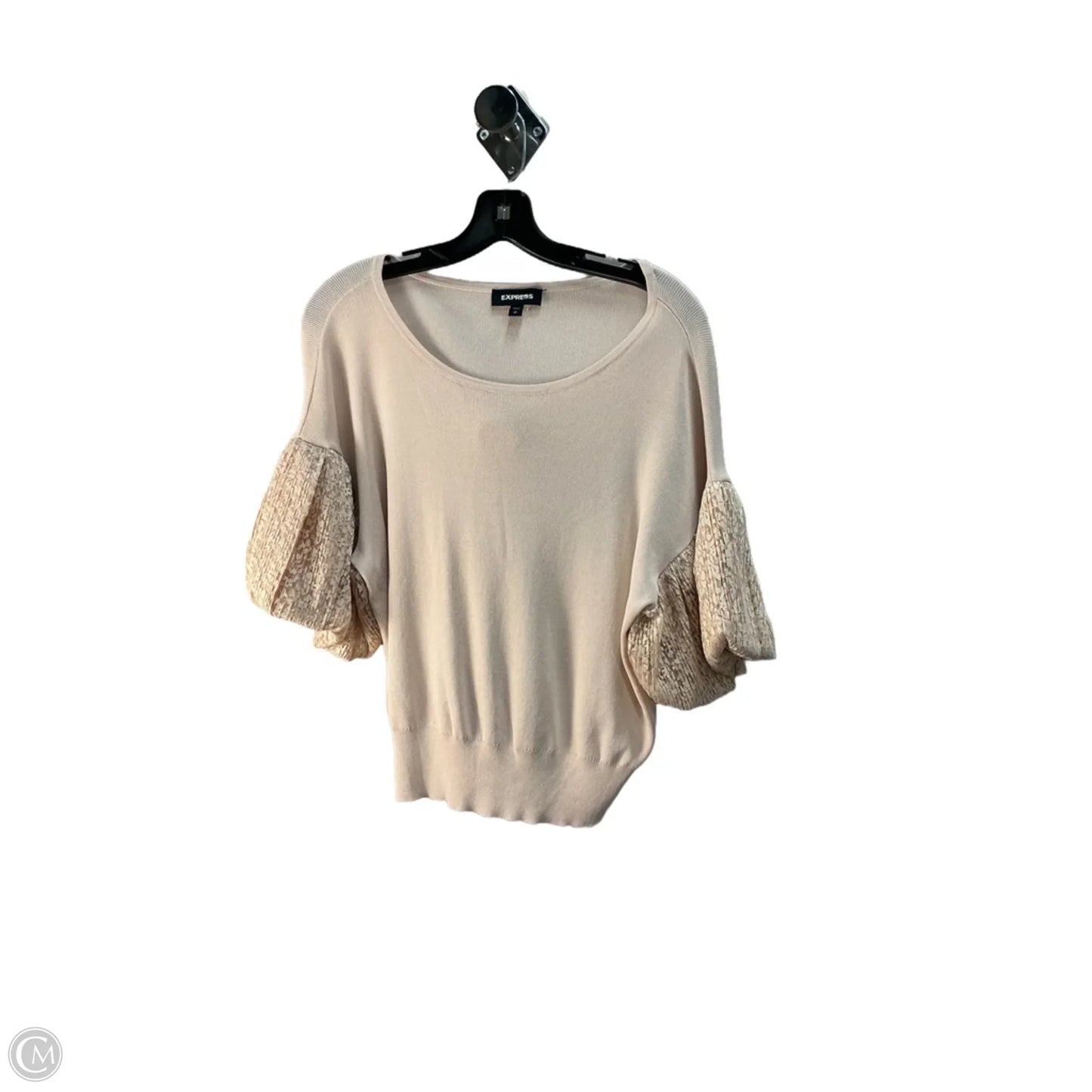 Top Short Sleeve By Express In Pink, Size: S