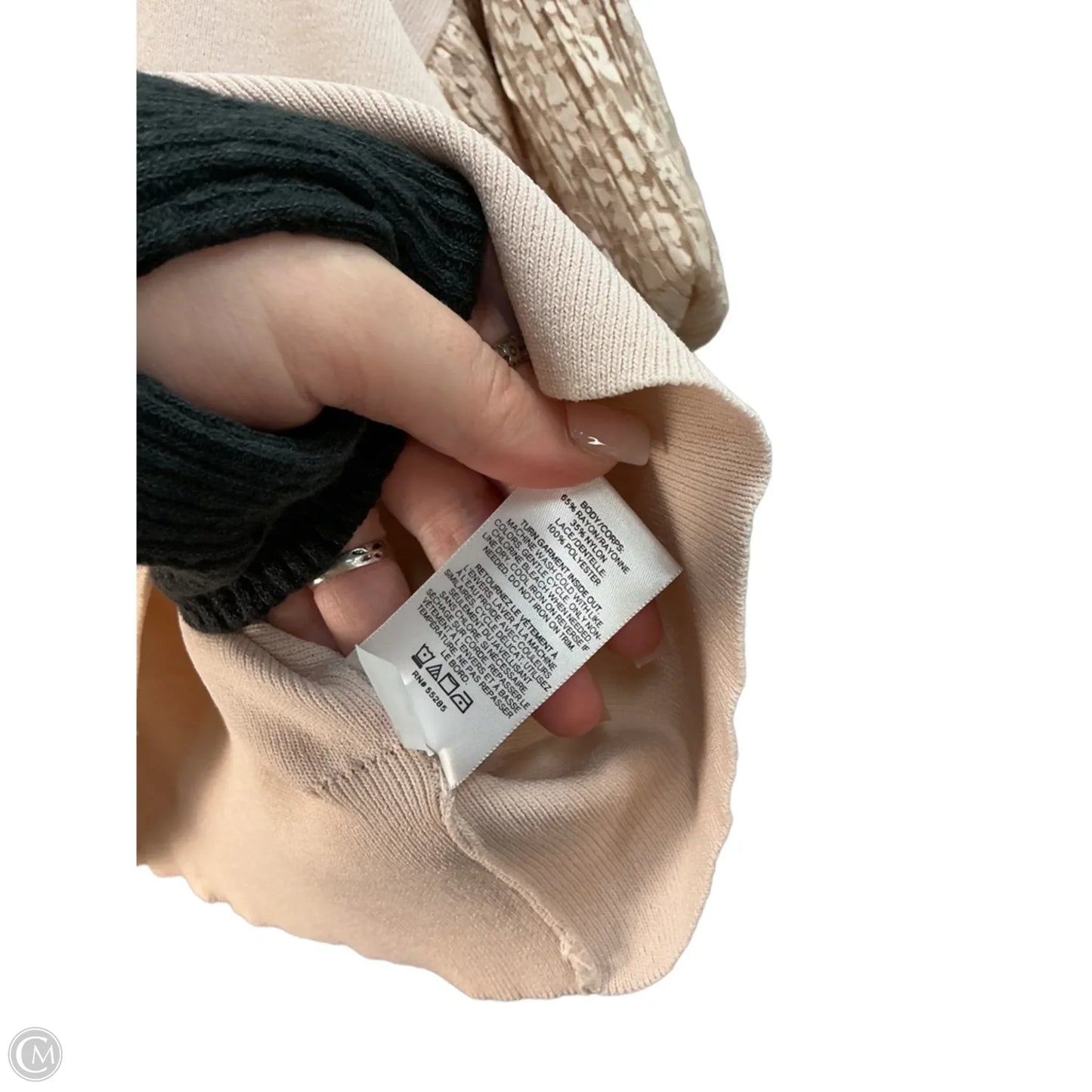 Top Short Sleeve By Express In Pink, Size: S