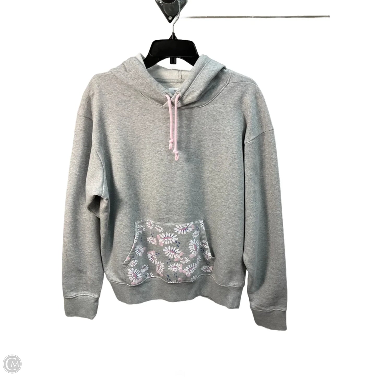 Sweater Hoodie Other By Nordstrom In Grey, Size: M