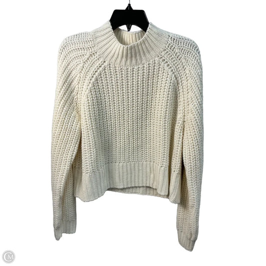 Sweater By Nordstrom In Cream, Size: L