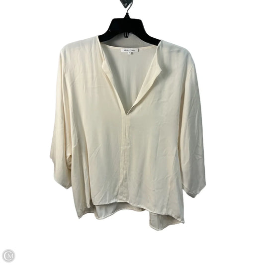 Top Short Sleeve By Helmut Lang In Cream, Size: Xs