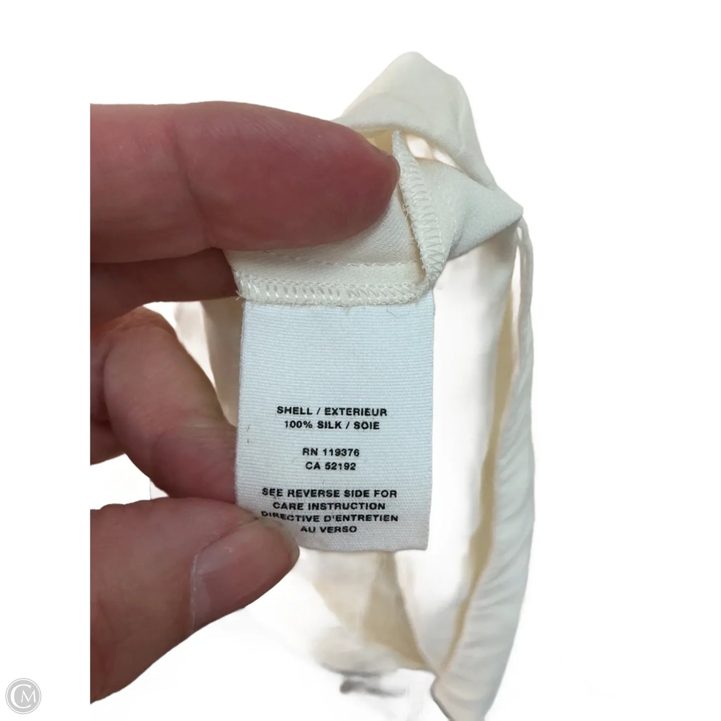 Top Short Sleeve By Helmut Lang In Cream, Size: Xs