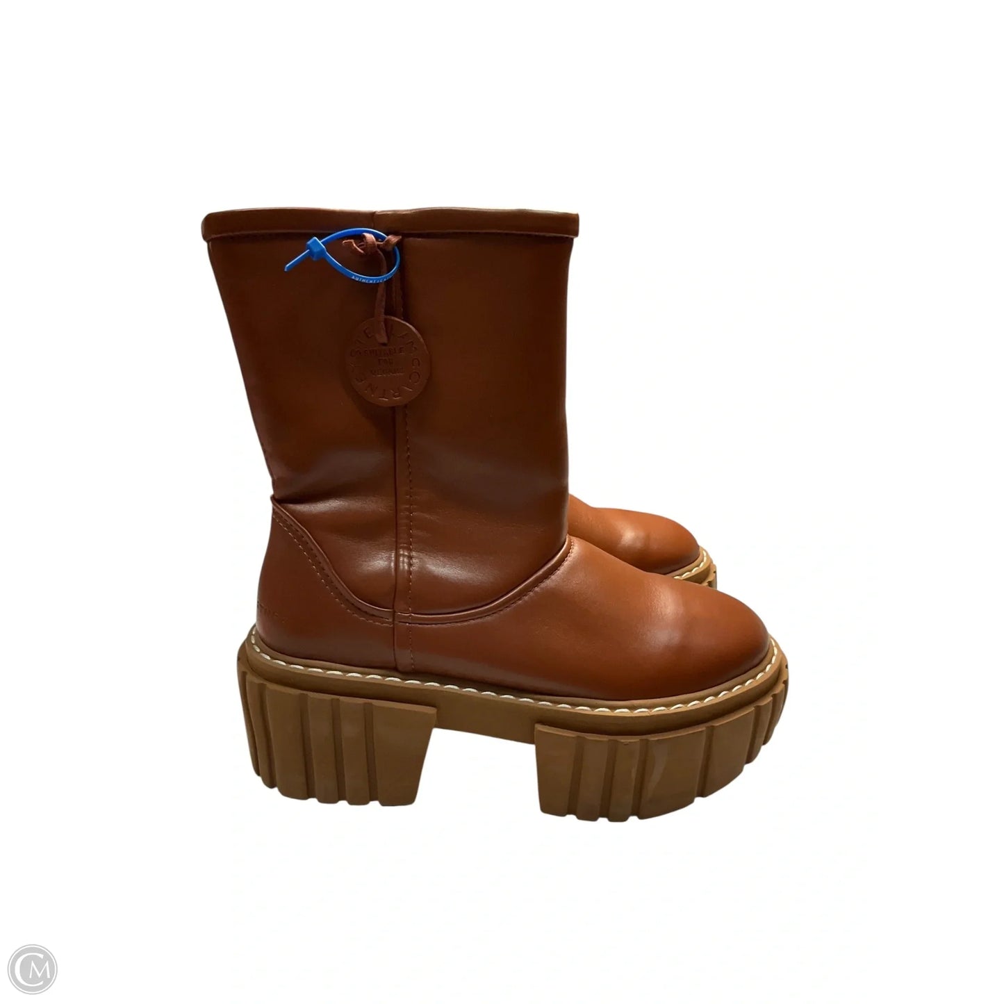 Boots Luxury Designer By Stella Mccartney In Brown, Size: 10