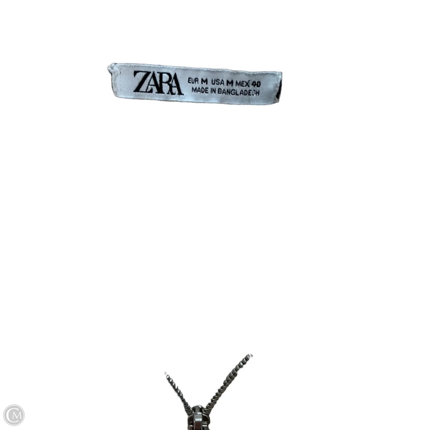 Top Short Sleeve By Zara In Cream, Size: M