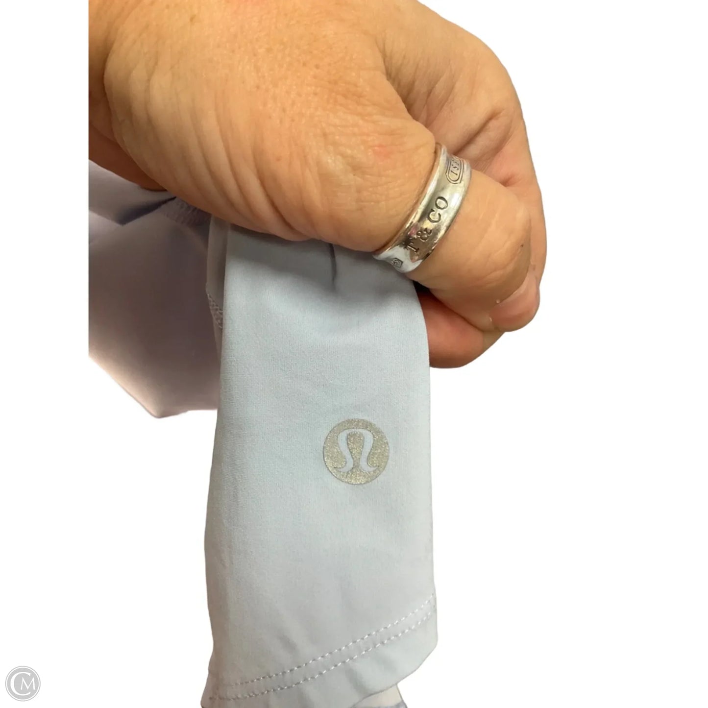 Athletic Top Long Sleeve Crewneck By Lululemon In Blue, Size: L