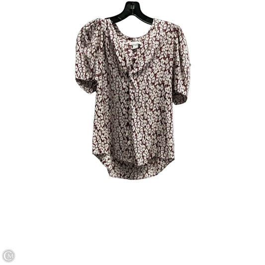 Top Short Sleeve By Nordstrom In Red, Size: Xs