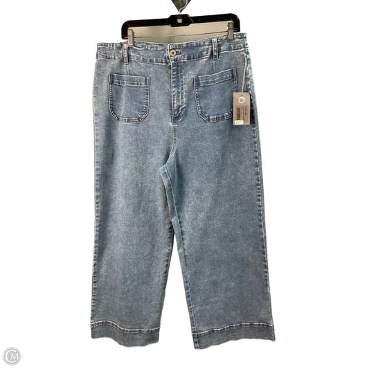 Jeans Wide Leg By Habitat In Blue, Size: 16
