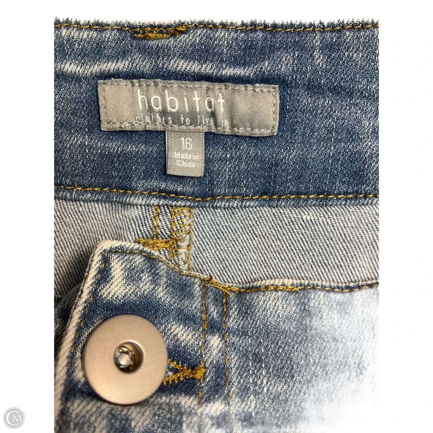 Jeans Wide Leg By Habitat In Blue, Size: 16