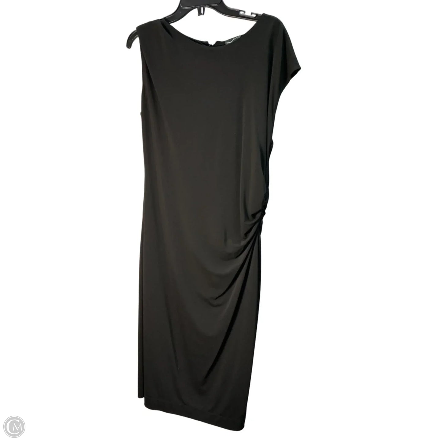 Dress Casual Maxi By Emporio Armani In Black, Size: Xl
