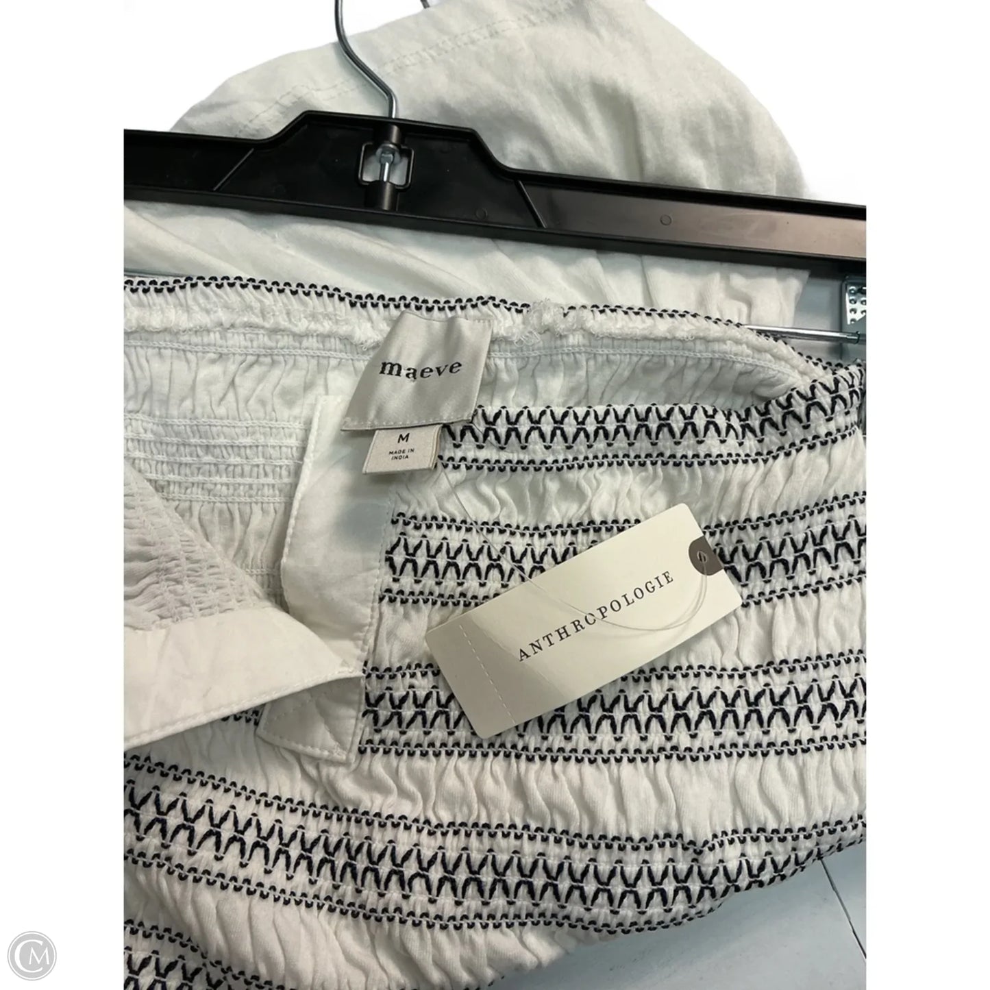 Top Sleeveless By Maeve In White, Size: M