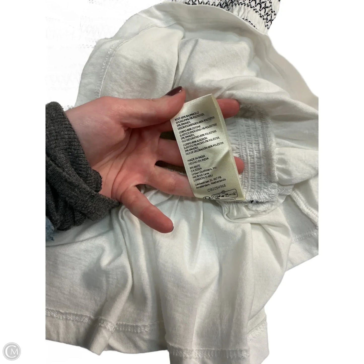 Top Sleeveless By Maeve In White, Size: M