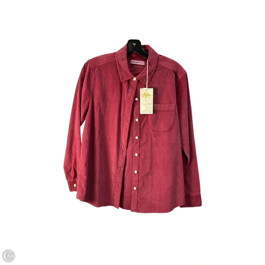Top Long Sleeve By Tommy Bahama In Pink, Size: S
