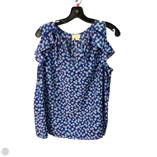 Top Sleeveless Designer By Kate Spade In Blue, Size: L