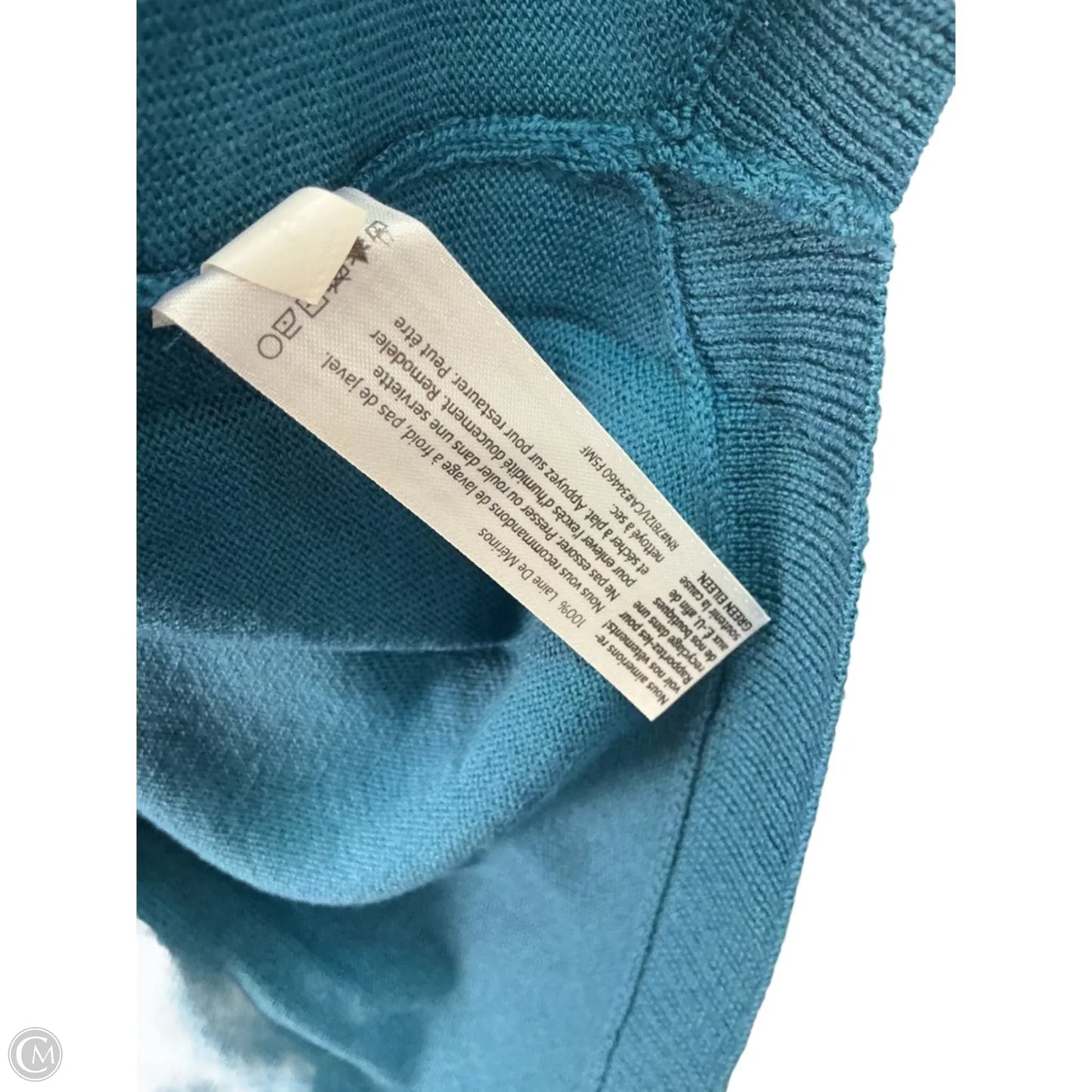 Top Long Sleeve By Eileen Fisher In Blue, Size: S
