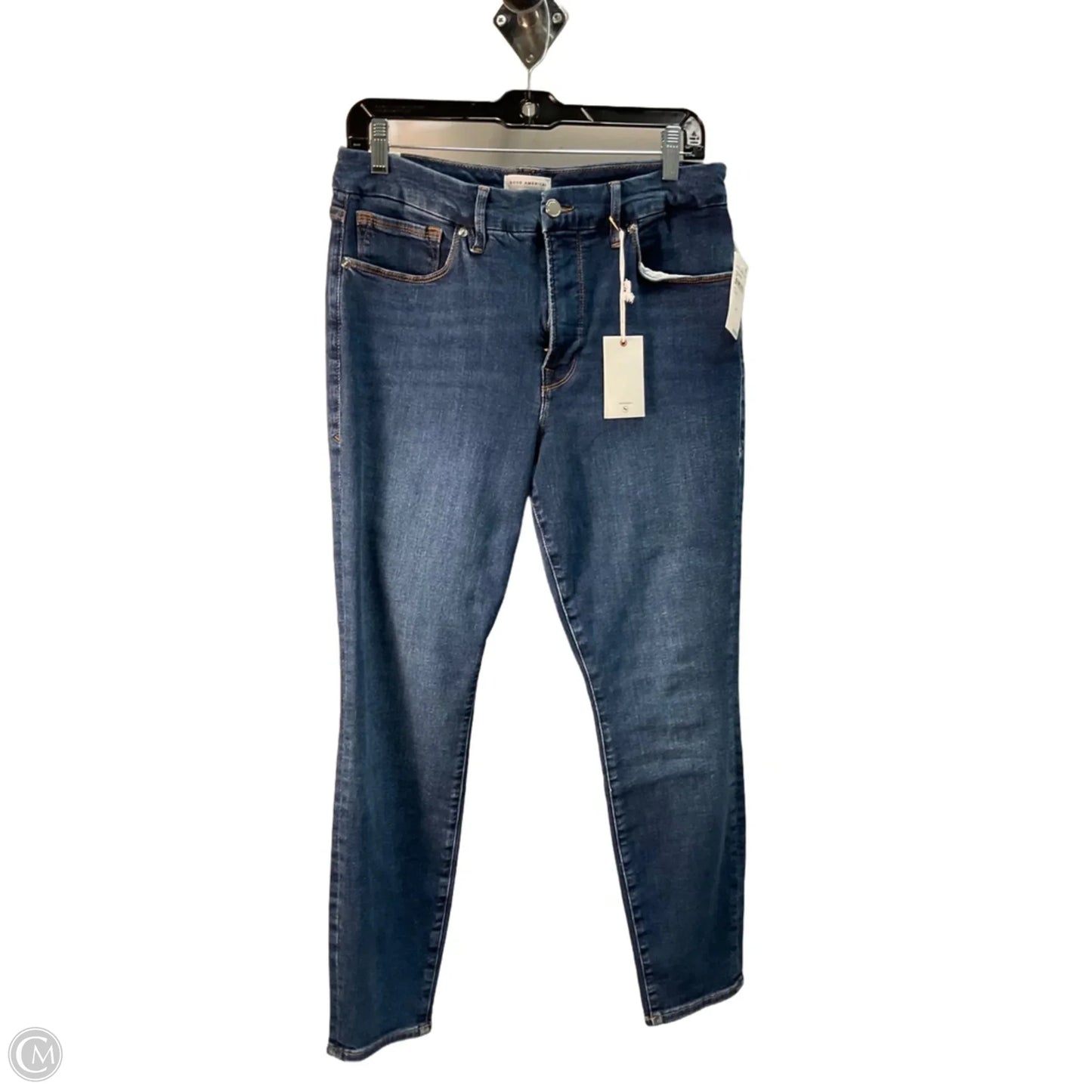 Jeans Straight By Good American In Blue, Size: 14
