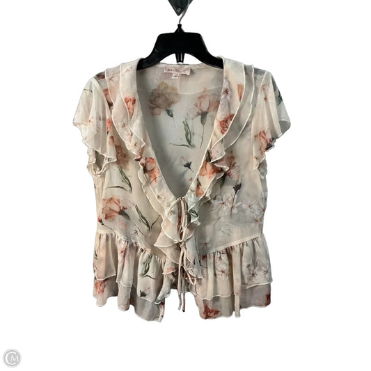 Top Short Sleeve By Philosophy In Cream, Size: M