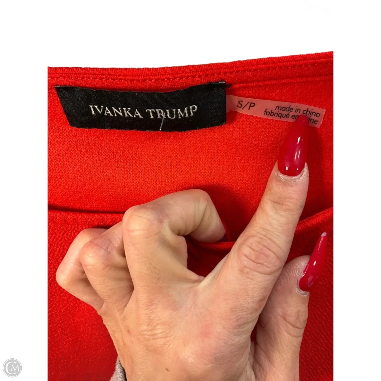 Top Short Sleeve By Ivanka Trump In Orange, Size: S