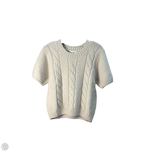 Sweater Short Sleeve By By Together In Cream, Size: M