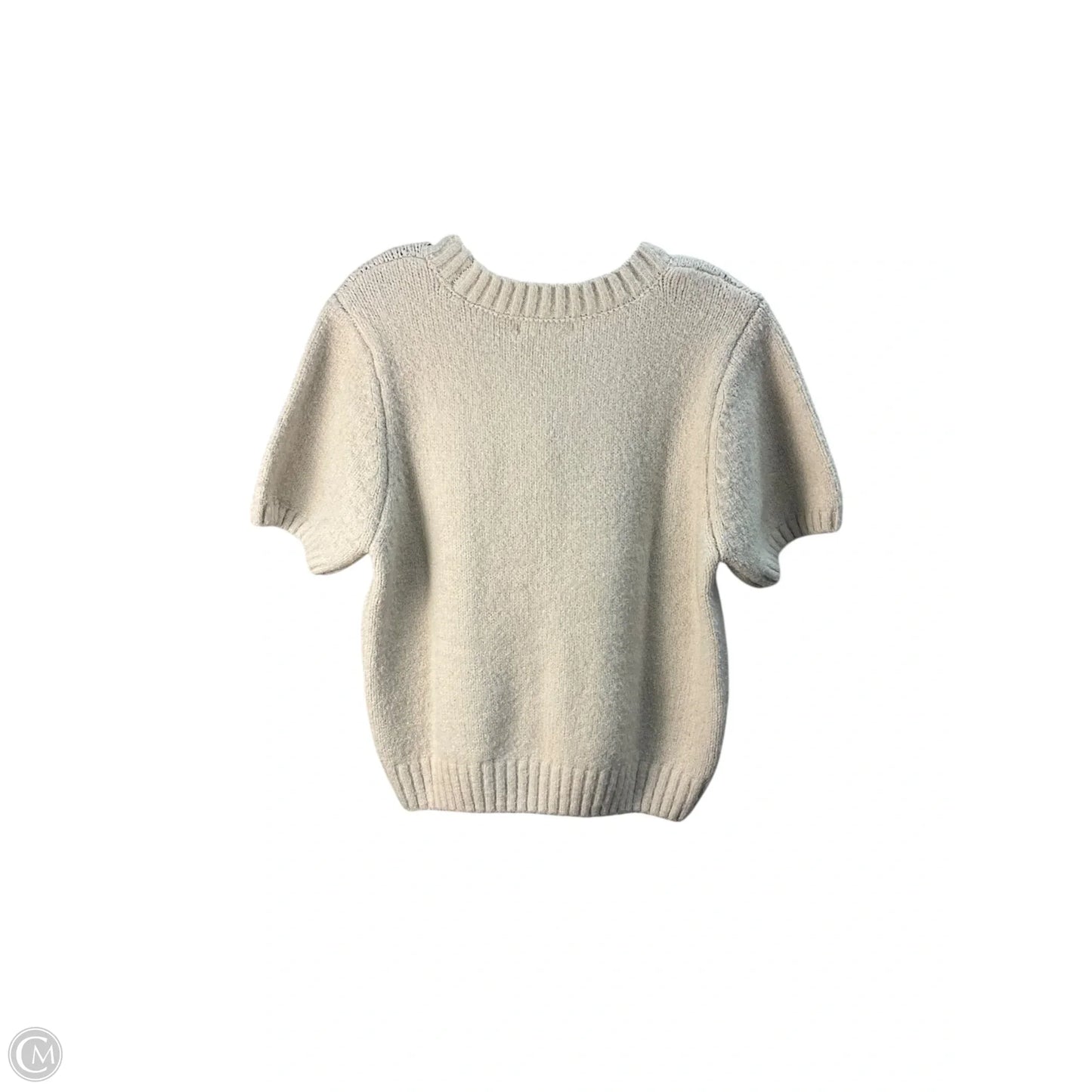 Sweater Short Sleeve By By Together In Cream, Size: M