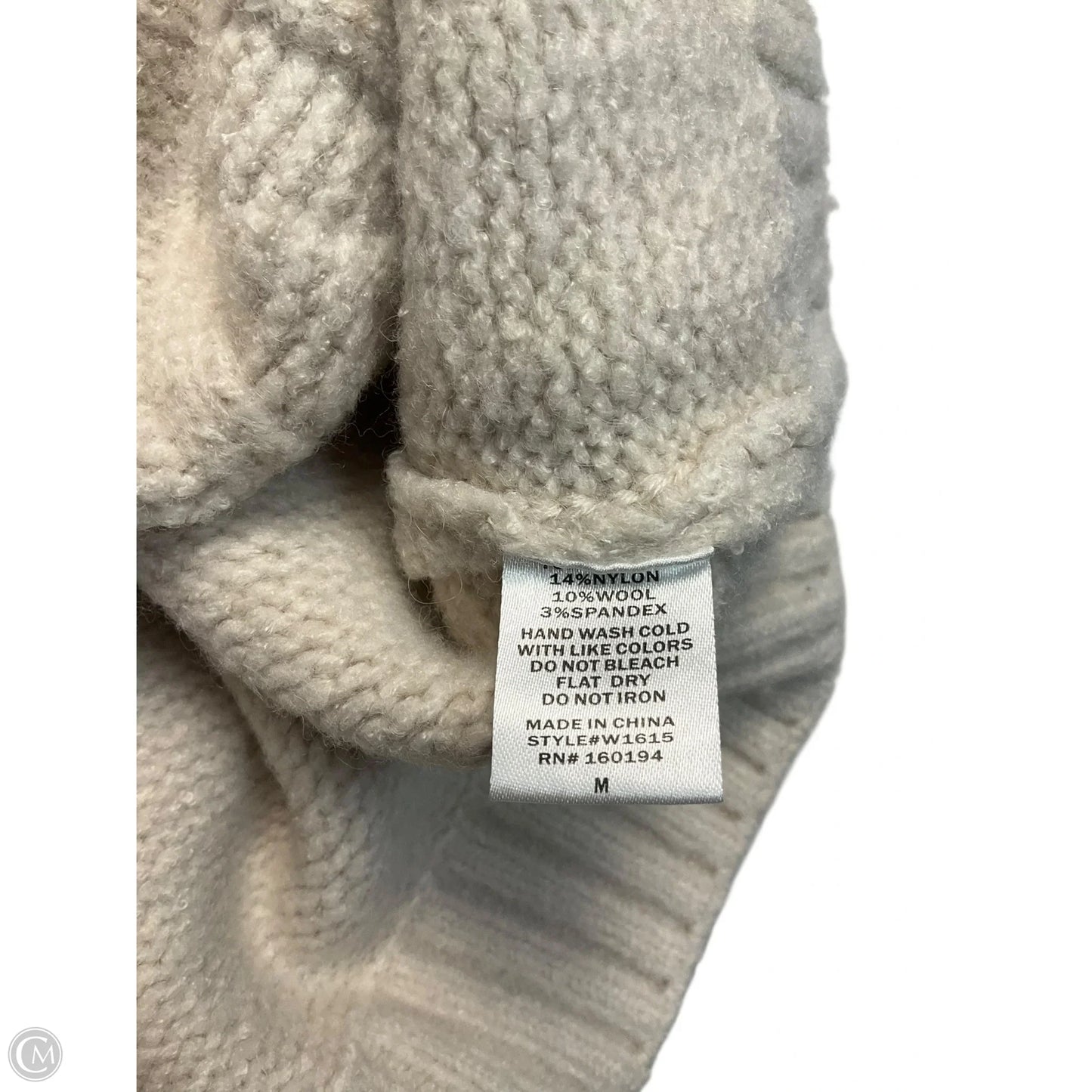 Sweater Short Sleeve By By Together In Cream, Size: M