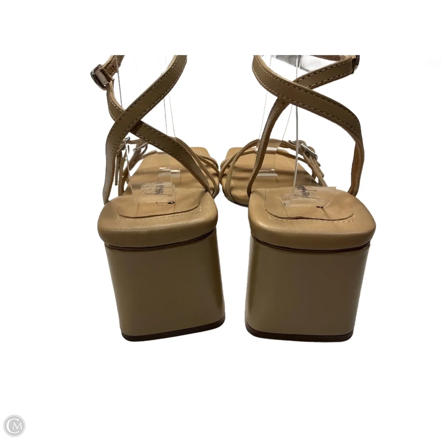 Sandals Heels Block By Free People In Tan, Size: 7.5
