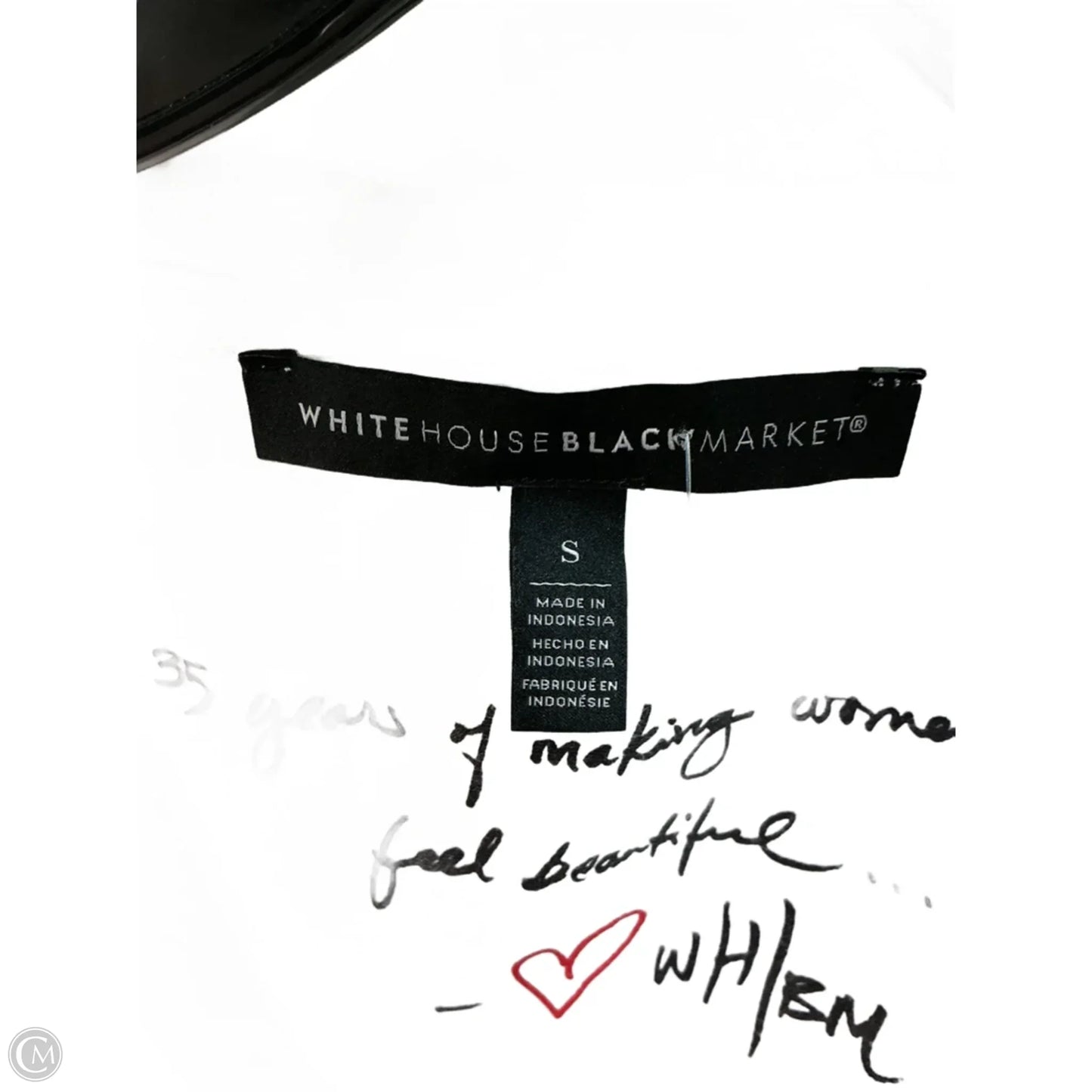 Top Sleeveless Basic By White House Black Market In White, Size: S