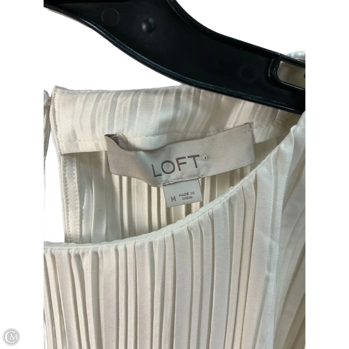 Top Long Sleeve By Loft In Cream, Size: M
