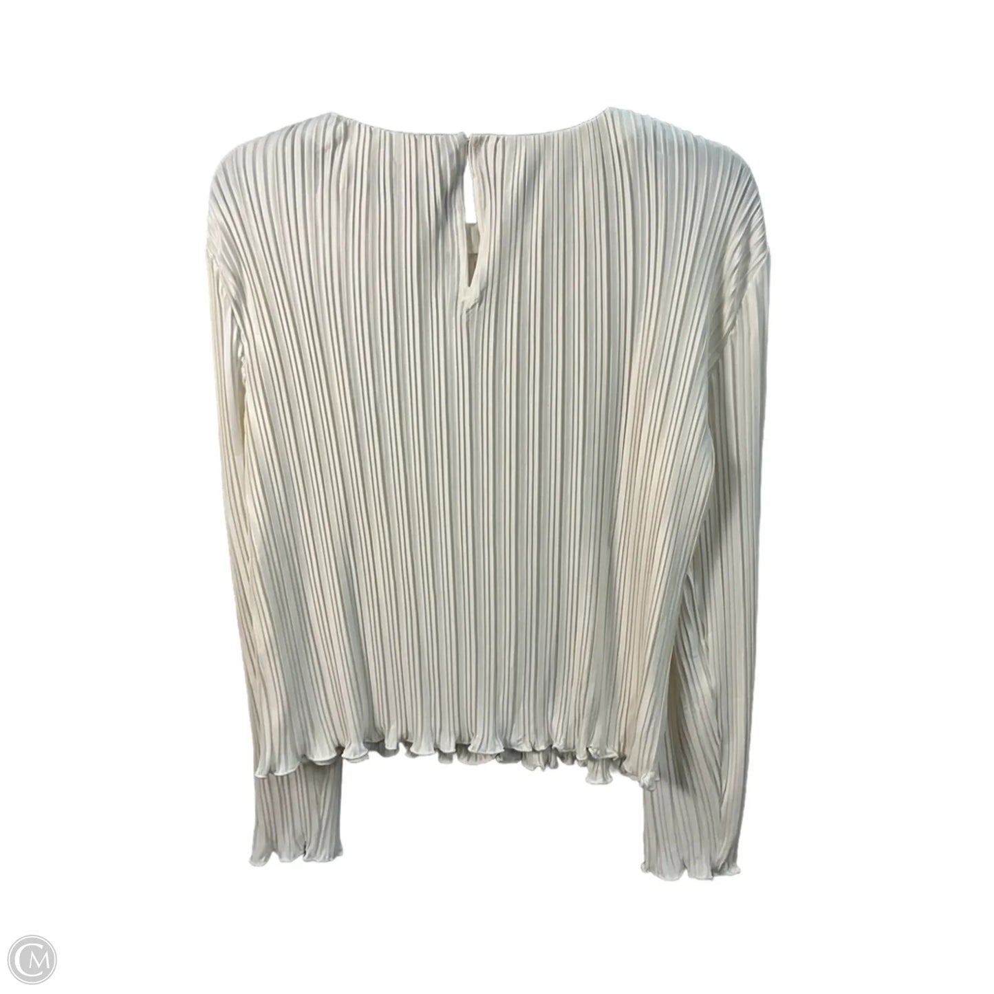 Top Long Sleeve By Loft In Cream, Size: M