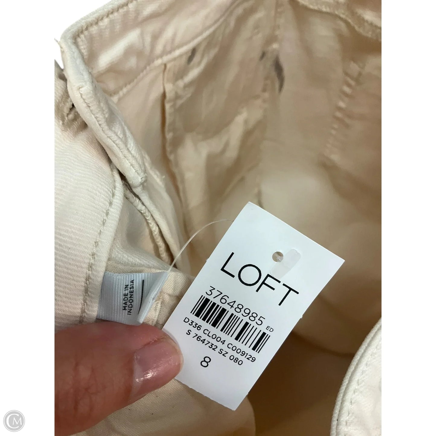 Skirt Maxi By Loft In Cream, Size: 10