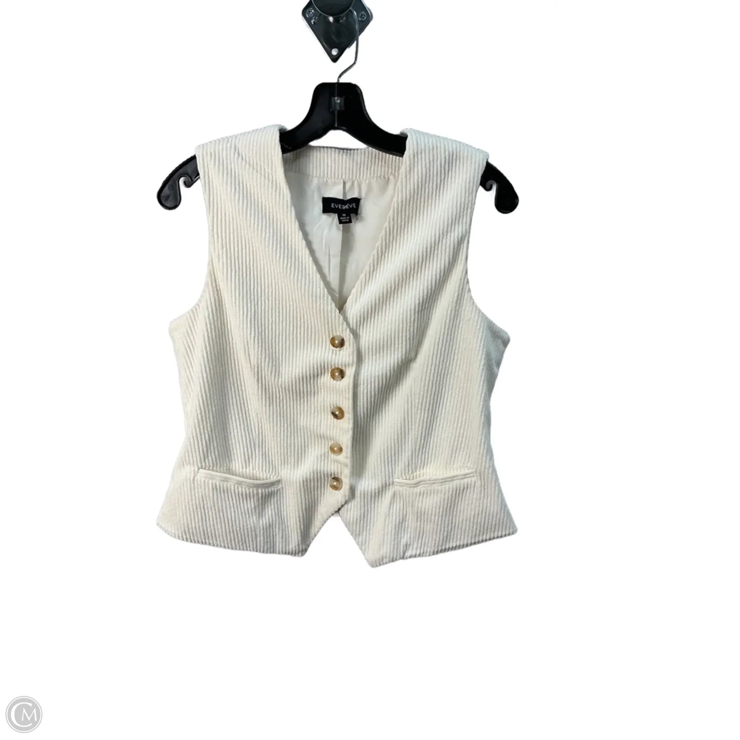 Vest Sweater By Evereve In Cream, Size: M
