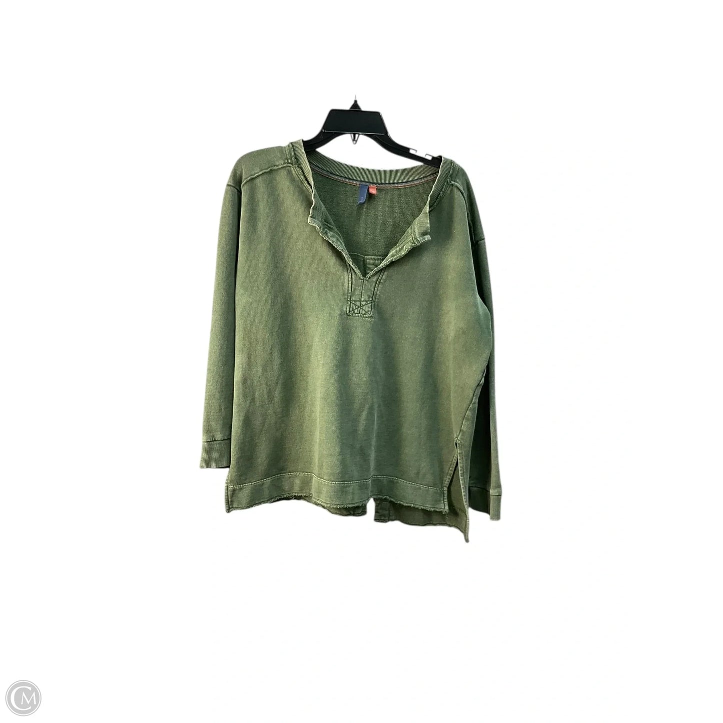 Top Long Sleeve By Pilcro In Green, Size: M
